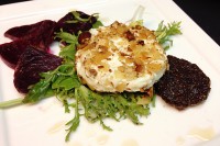 Warm Marcona Almond Crusted Goat Cheese